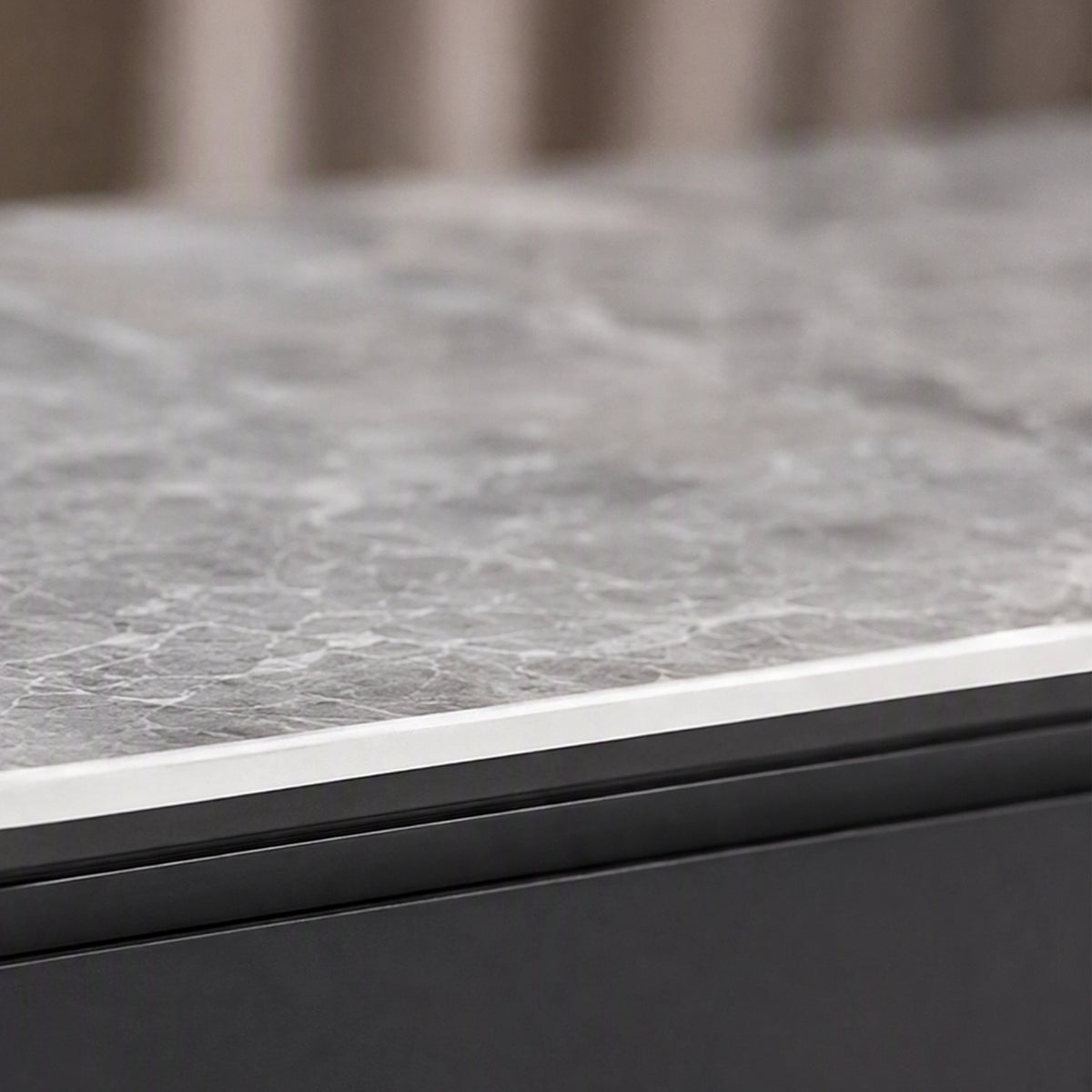 Modern Aden Buffet with grey ceramic tabletop