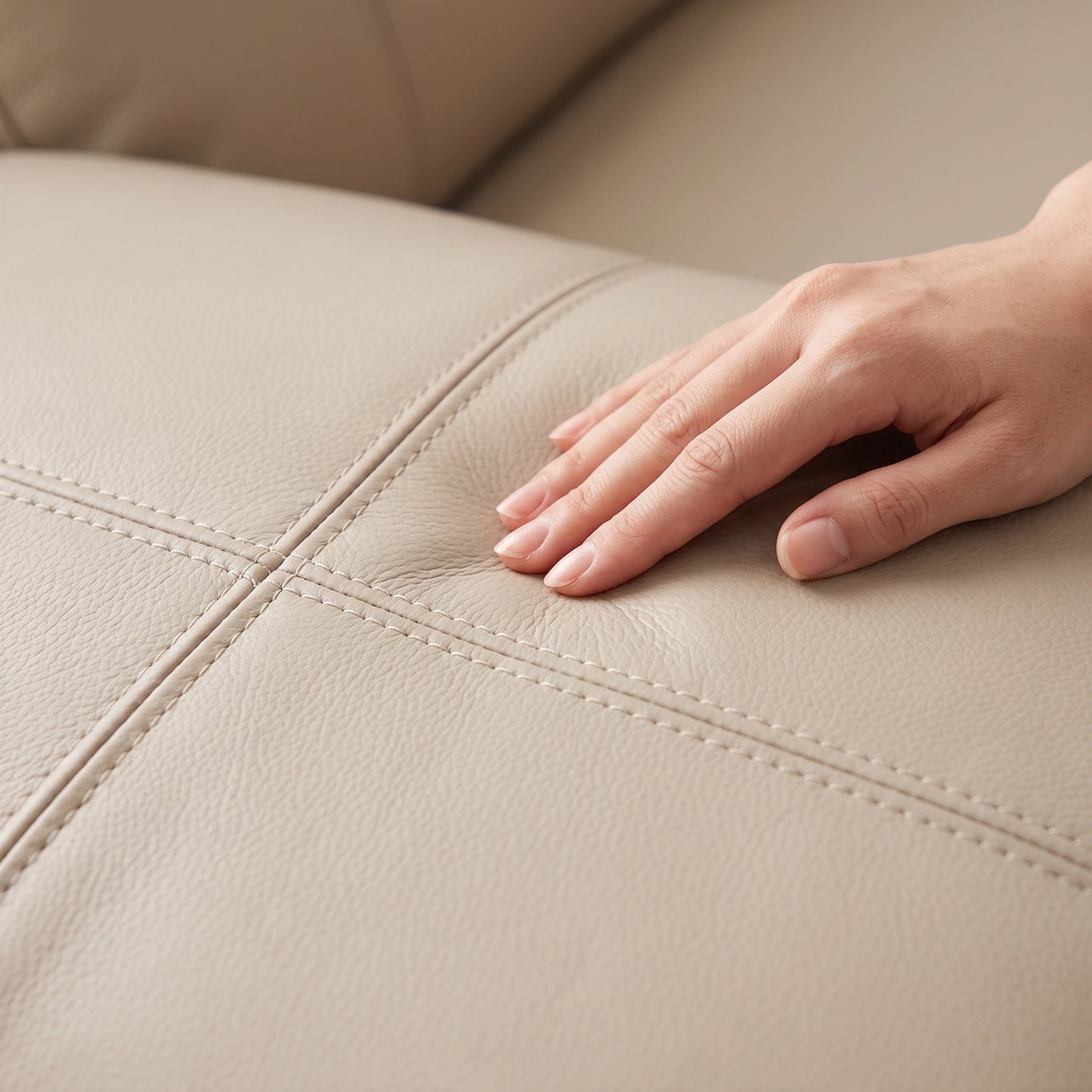 Chicago full-grain leather modular reclining sofa with electric recliners and centre console for a Sydney home