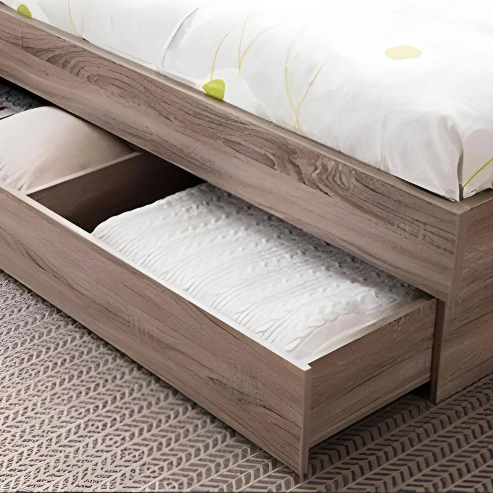 Prada gas lift storage bed with under-bed storage