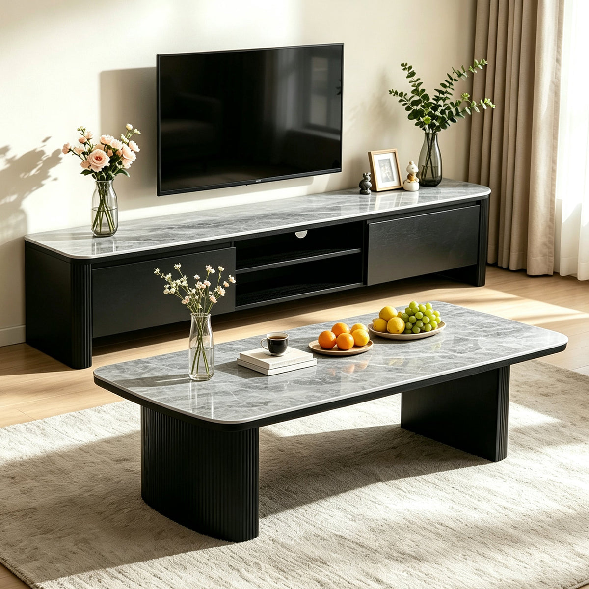 ADEN Living room TV Unit & Coffee Table