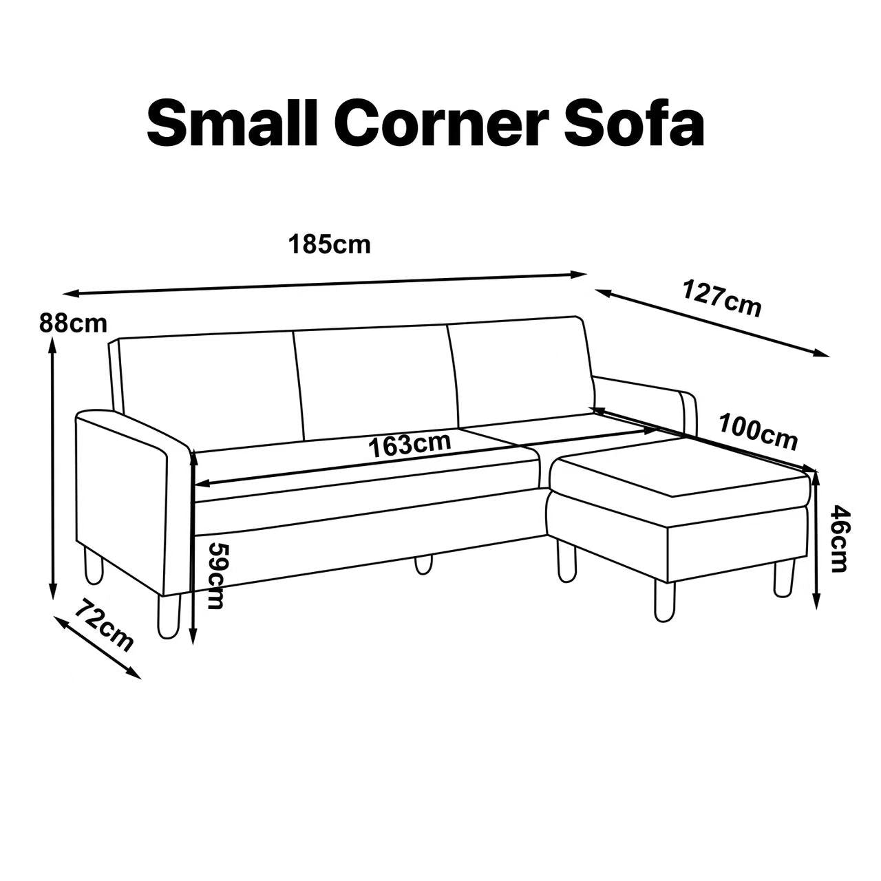 Kadie Corner Sofa with Ottoman