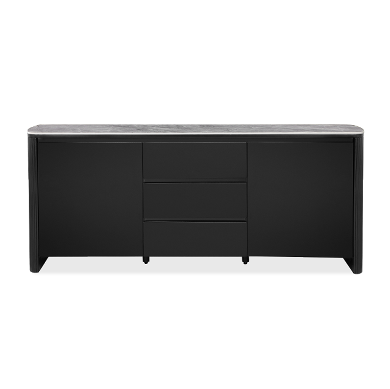 Aden Buffet with ribbed black legs and modern design