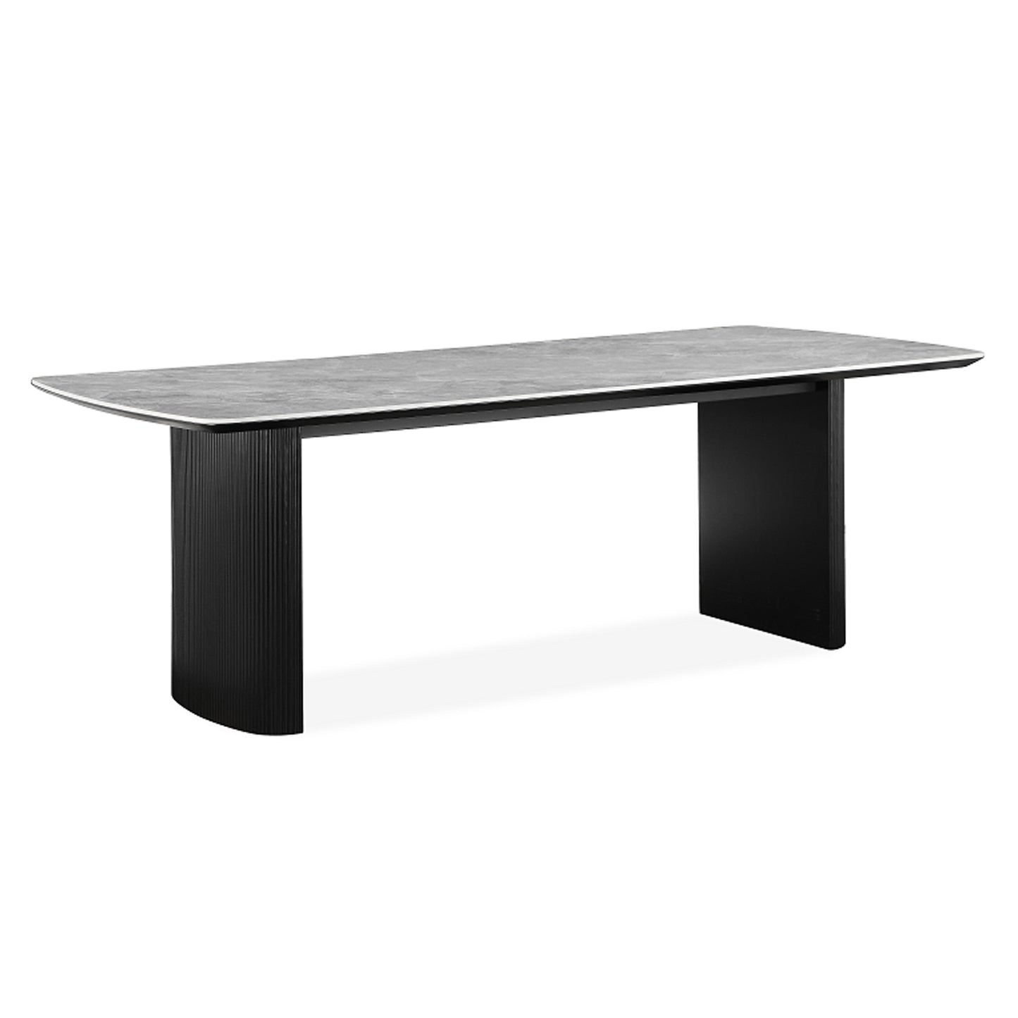 Modern Aden 2.2m dining table with grey ceramic tabletop