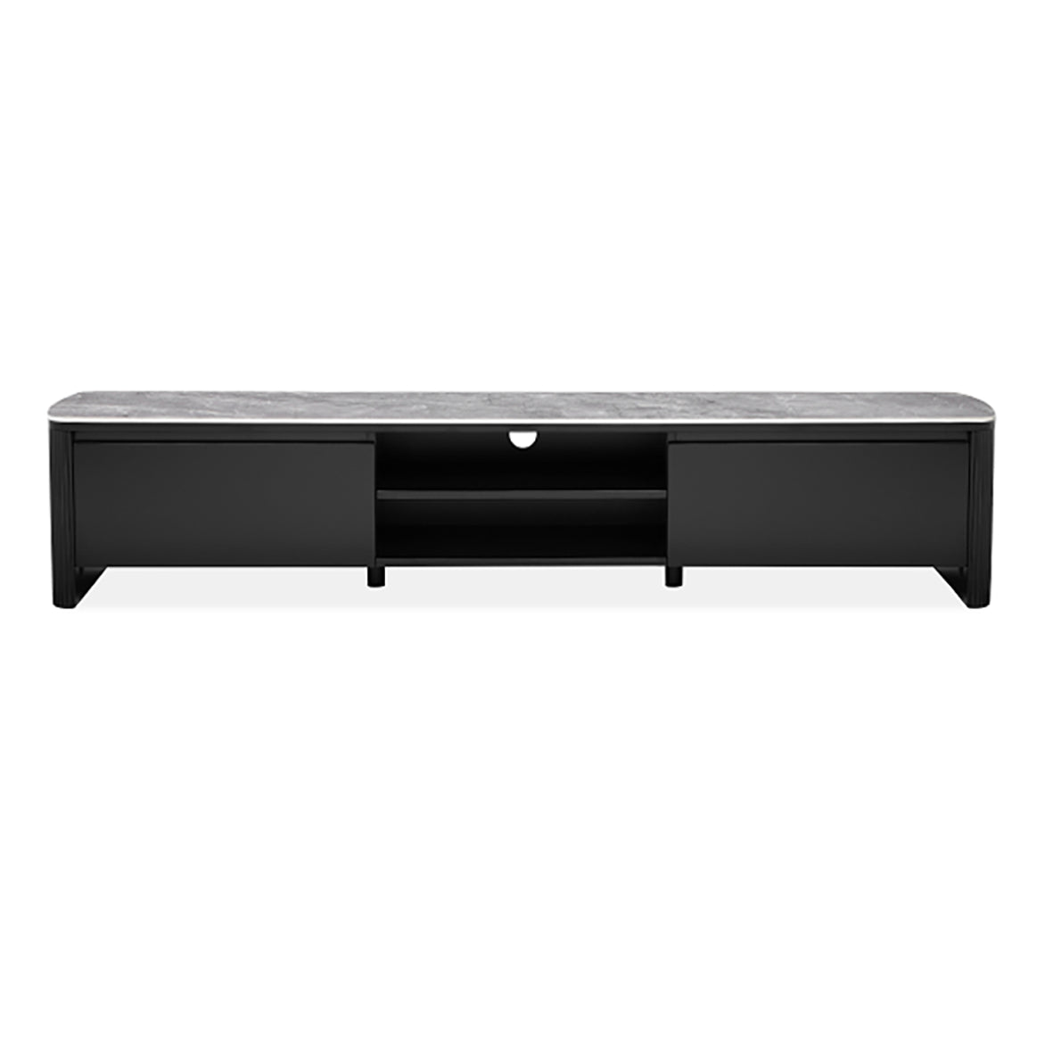 Modern Aden TV Unit with grey ceramic tabletop
