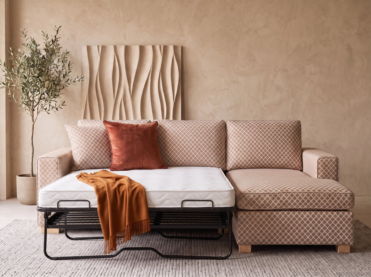 Danny custom sofa bed with chaise for Australian homes