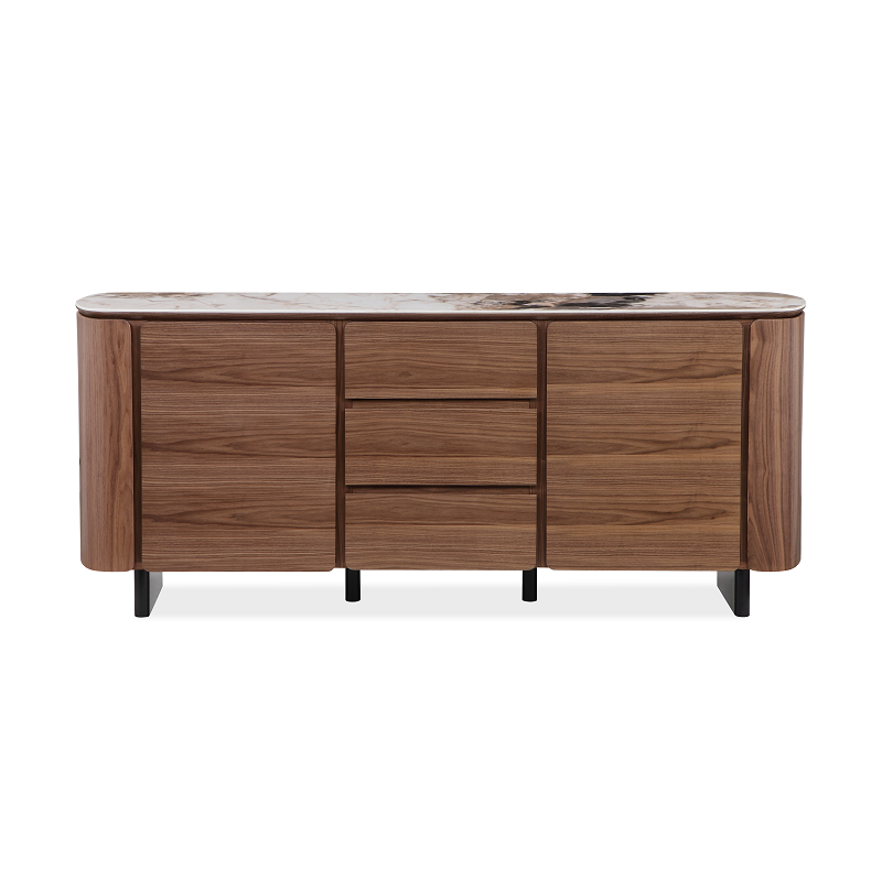 Modern MORIKO Buffet with patterned ceramic tabletop