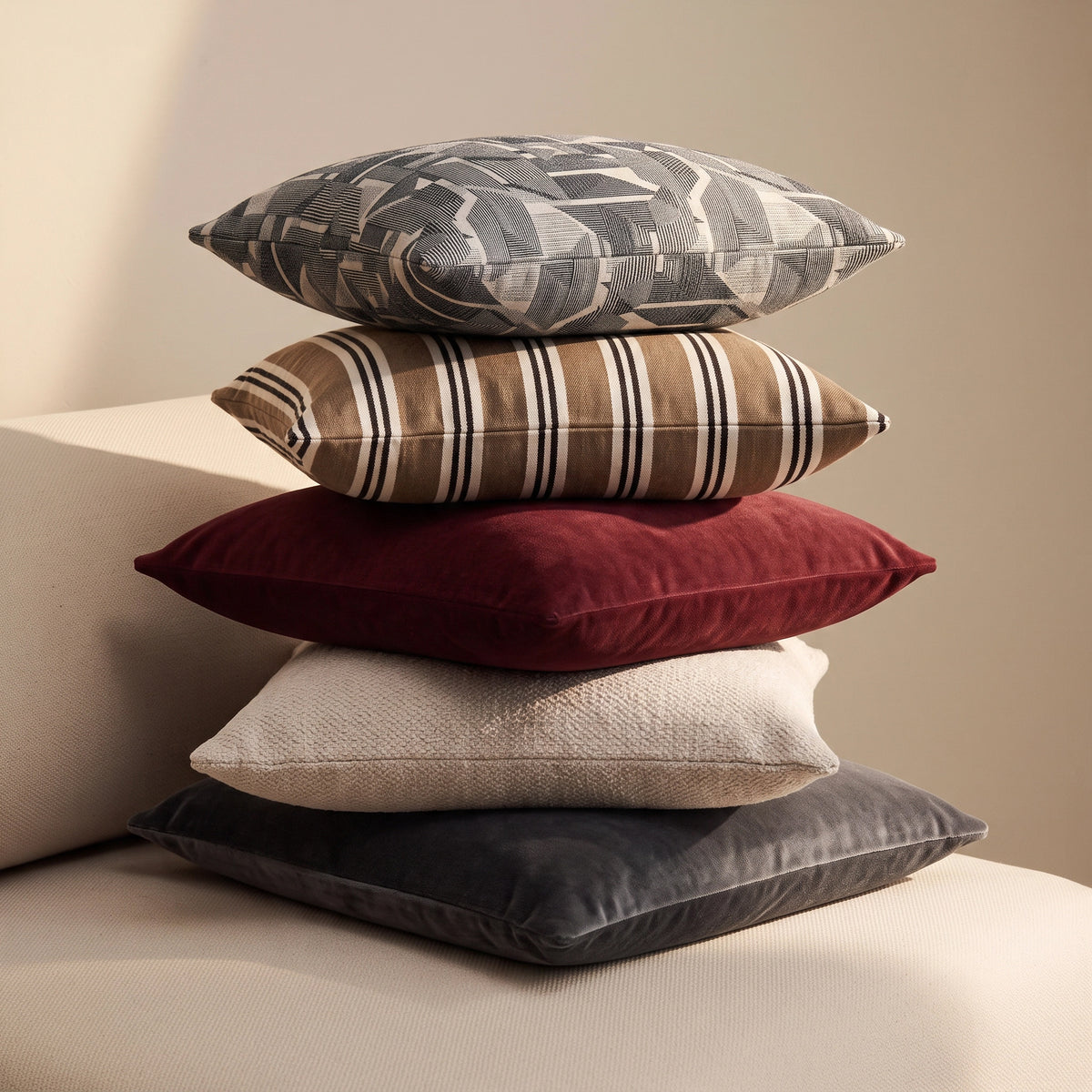 Decorative scatter cushions for custom sofas