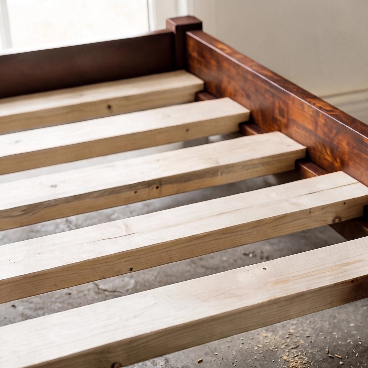 Boston A White Wash Pine Timber Bed