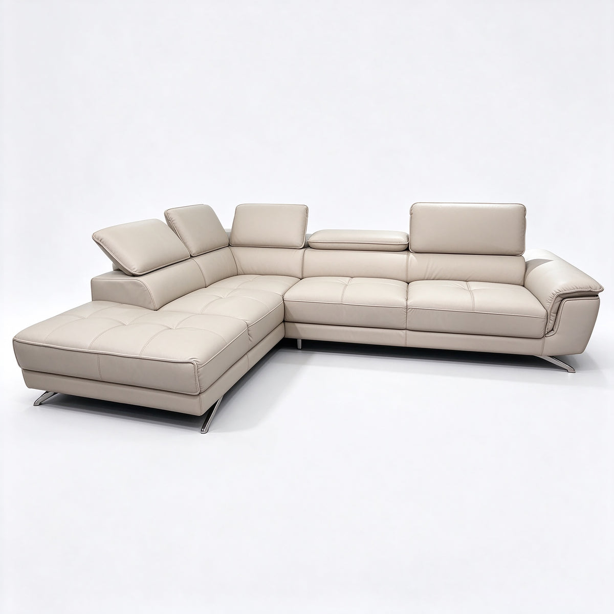 Victor Leather Lounge with left or right chaise options