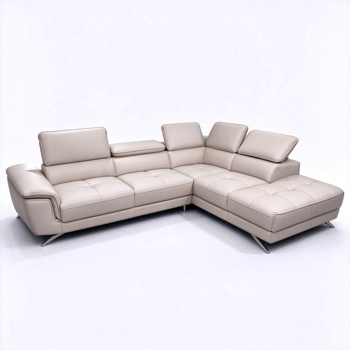 Victor Leather Lounge with left or right chaise options