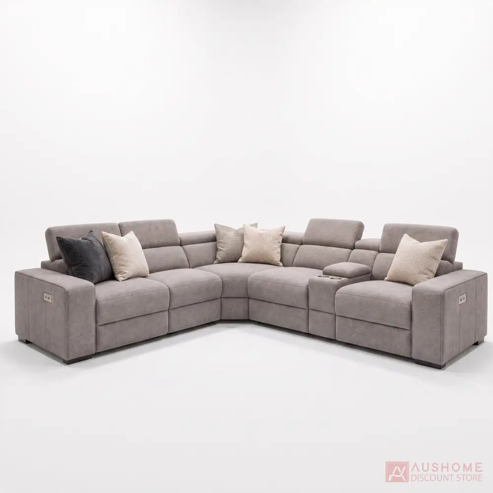 Chicago L-shaped modular reclining sofa in Maxtrytex fabric